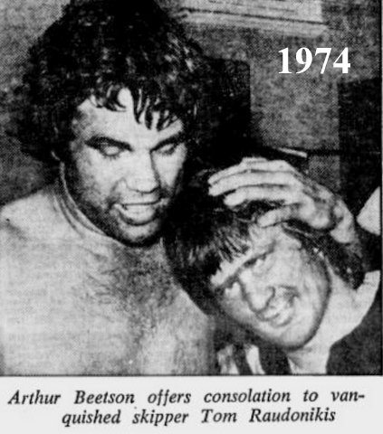 1974 tommy and beetson photo after easts beat wests